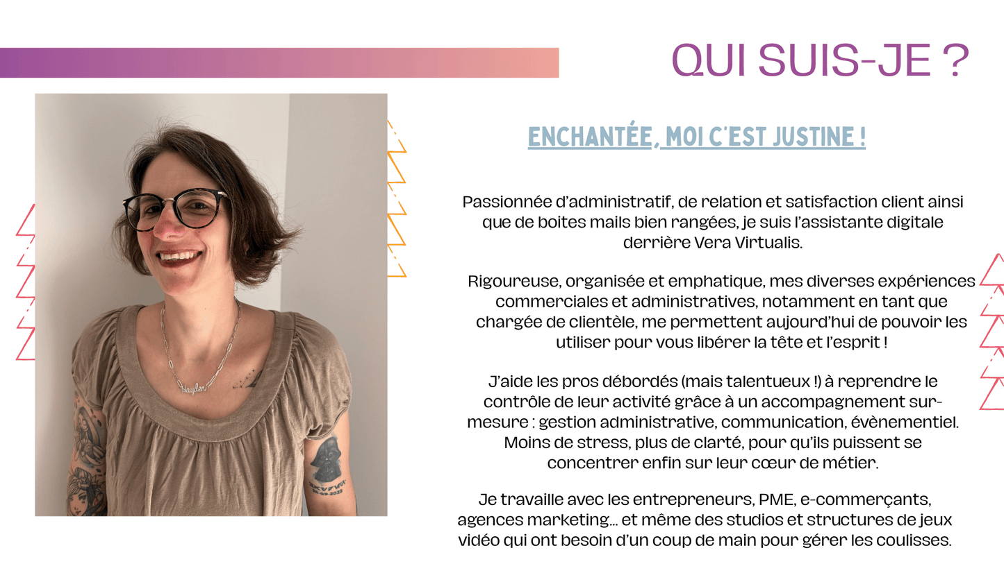 Justine H. - Assistante Virtuelle